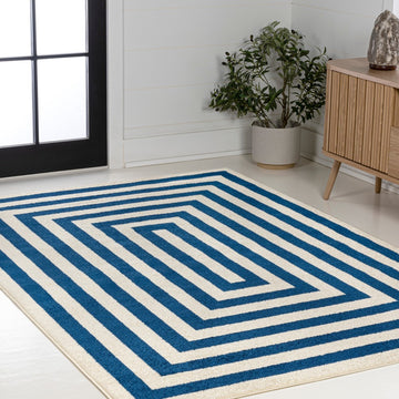 Bandol Modern Classic Mitre Stripe Area Rug